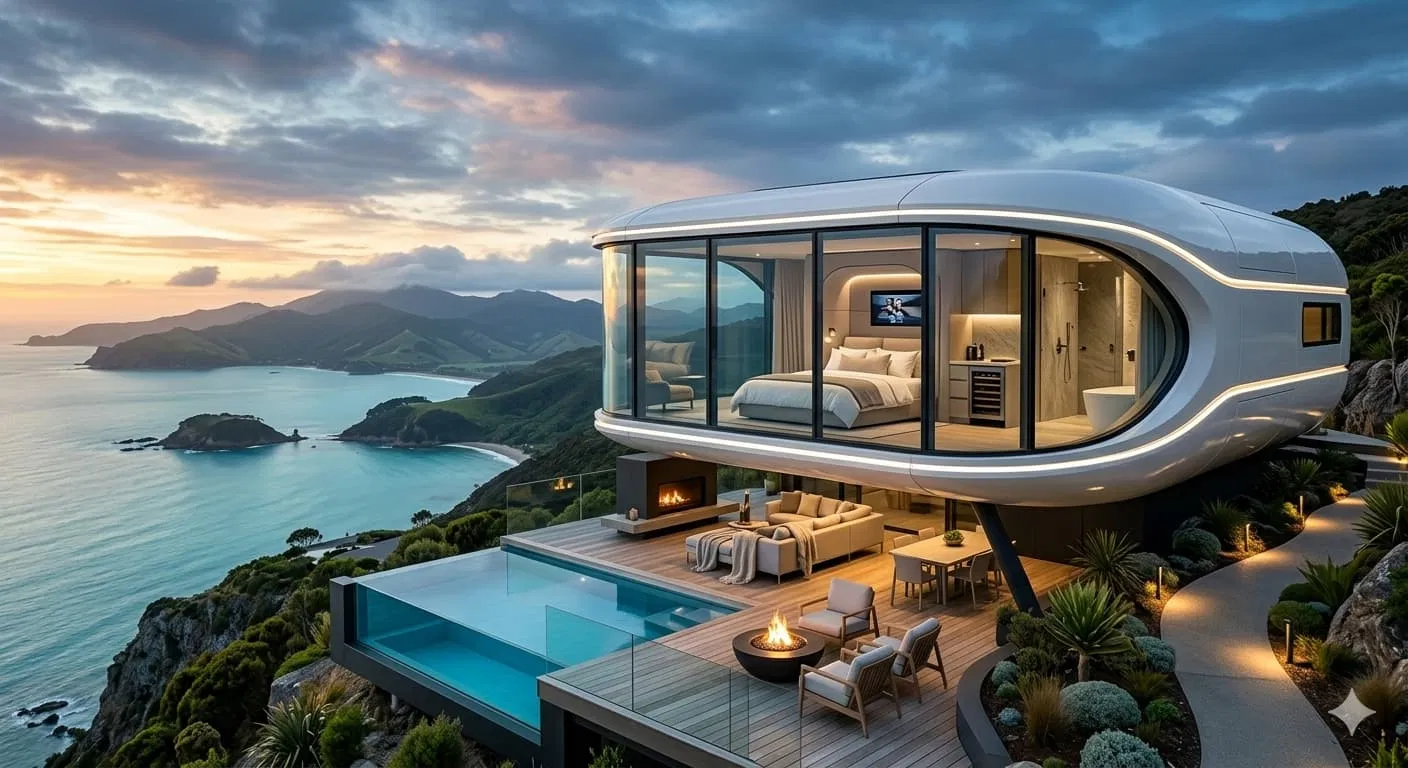 Premium Tier Space Capsule Luxury Space Capsule House with panoramic view